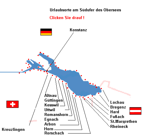 Bodensee Karte Bodensee Südufer